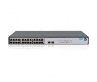 Коммутатор HP 1420-24G-2S Switch (24 ports 10/100/1000 + 2 SFP+ 1G/10G, unmanaged, fanless, 19") (JH018A#ABB)